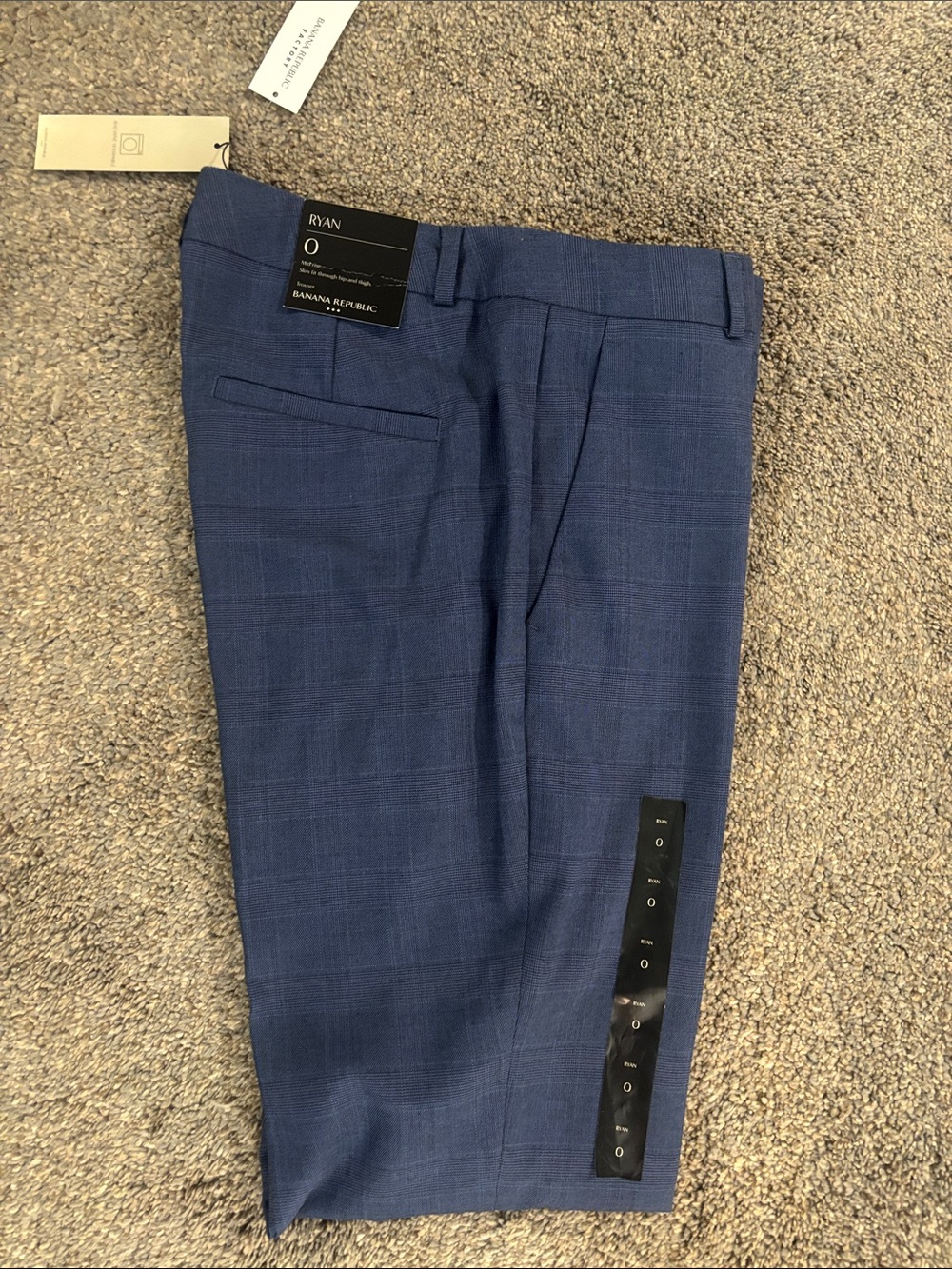 Banana Republic Women's Blue Plaid Dress Trousers